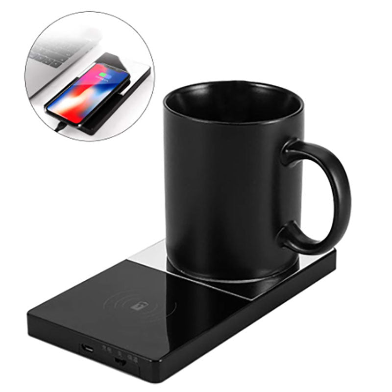 2-in-1 Heating Mug Cup Warmer & Wireless Charger