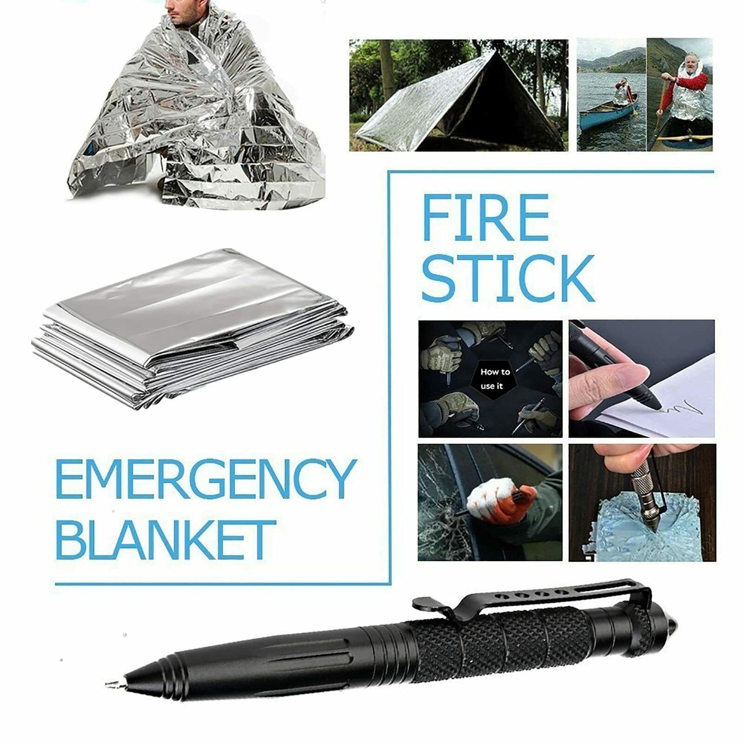 14-in-1 Outdoor Emergency Survival Kit