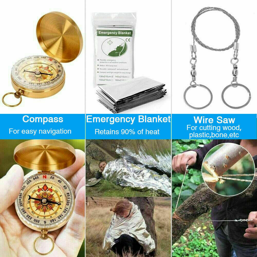 14-in-1 Outdoor Emergency Survival Kit